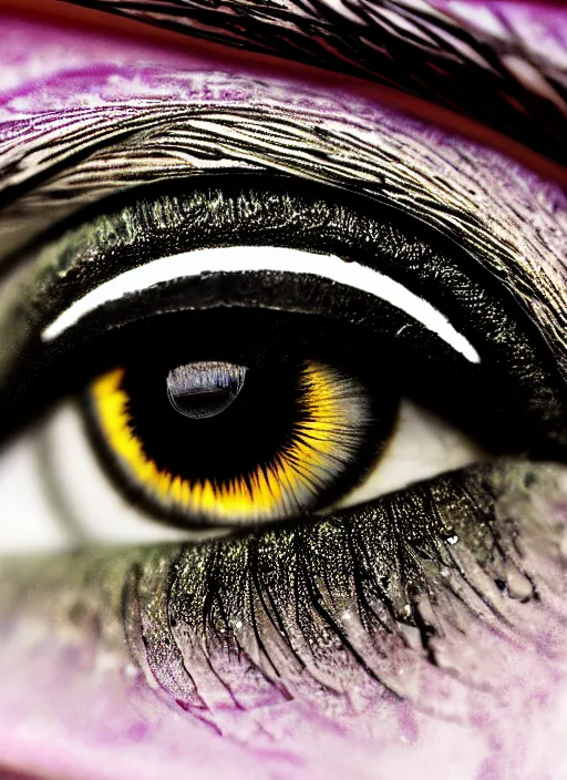 Prompt: montage of thin ringshaped irises, detailed colored textures, eyelashes, advanced art, art styles mix, from wikipedia, wet relections in eyes, sunshine, hd macro photograph, from side, grid of various eye shapes