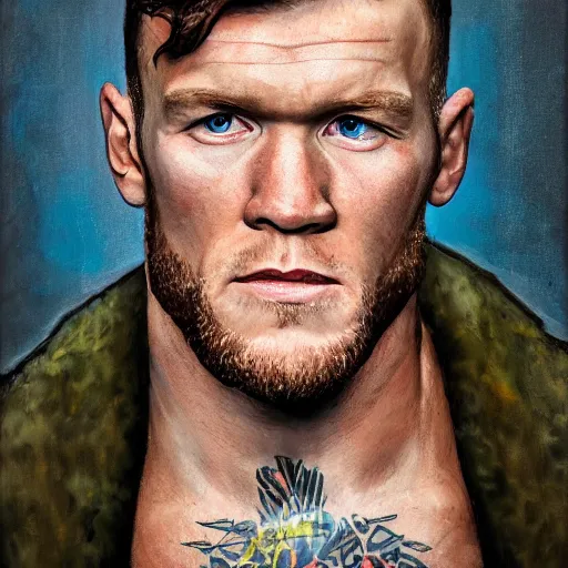 Image similar to conor mc gregor portrait, 8k,