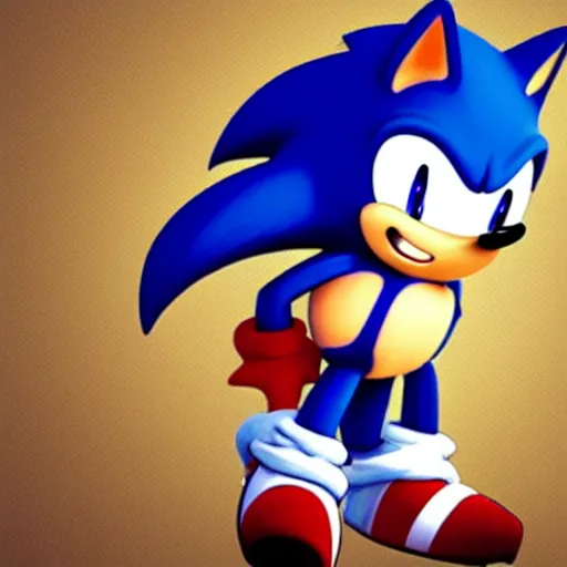 Image similar to very very very fat sonic the hedgehog