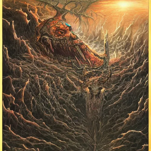 Prompt: soul crusher, dan seagrave art