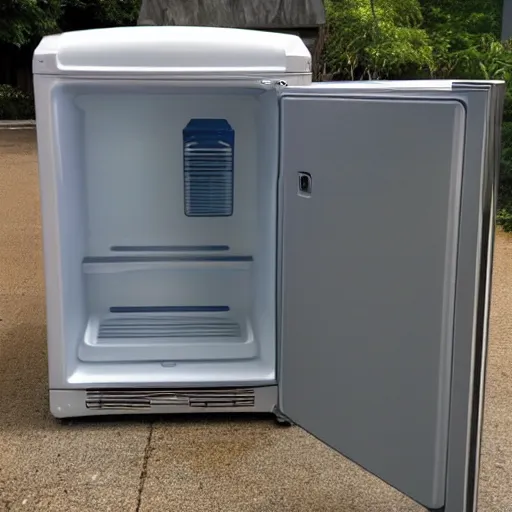 Image similar to reincarnated as a refrigerator