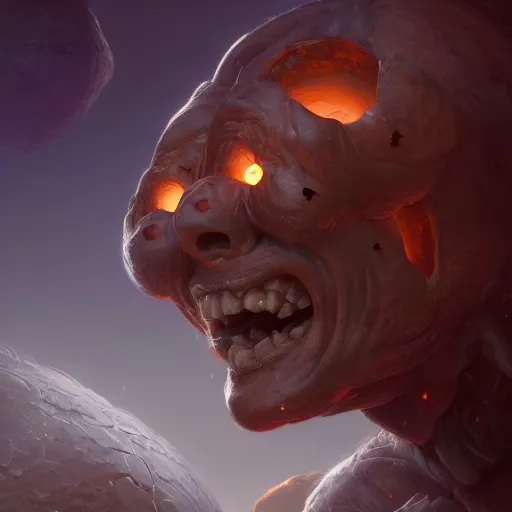 Prompt: an interdimensional meatball, fullbody, ultra detailed, photorealistic, illustration, Larry Elmore, Greg Rutkowski, Charlie Bowater, Fantasy Art, Maya Render, DAZ, hyperrealistic, octane render, RPG portrait, dynamic lighting, fantasy art, beautiful face