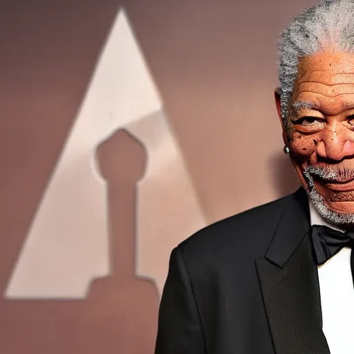 Prompt: morgan freeman in the movie tenet,