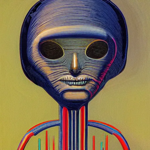 Image similar to alien by wayne thiebaud