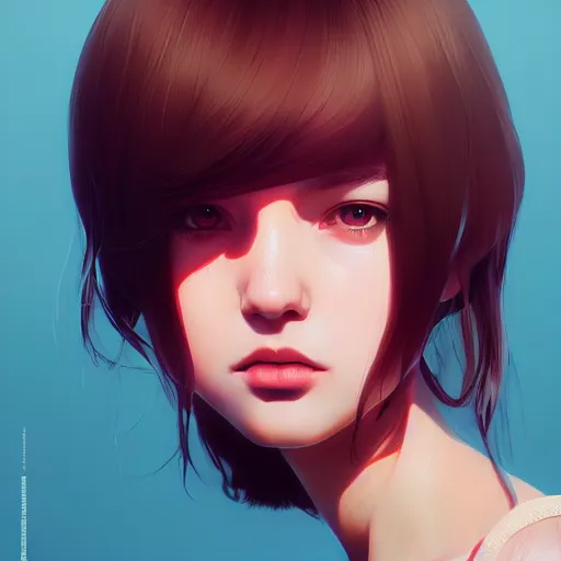 Image similar to a portrait of a beautiful nervous wreck, art by ilya kuvshinov and wlop and artgerm and josan gonzalez, magda torres gurza, digital art, highly detailed, intricate, sharp focus, trending on artstation hq, deviantart, pinterest, unreal engine 5, 4 k uhd image