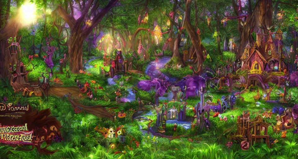 Image similar to Enchanted and magic forest, with Cry engine