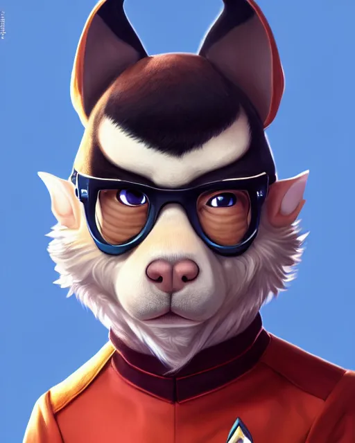 Image similar to character concept art of a male anthropomorphic spock furry | | cute - fine - face, pretty face, key visual, realistic shaded perfect face, fine details by stanley artgerm lau, wlop, rossdraws, james jean, andrei riabovitchev, marc simonetti, and sakimichan, trending on artstation