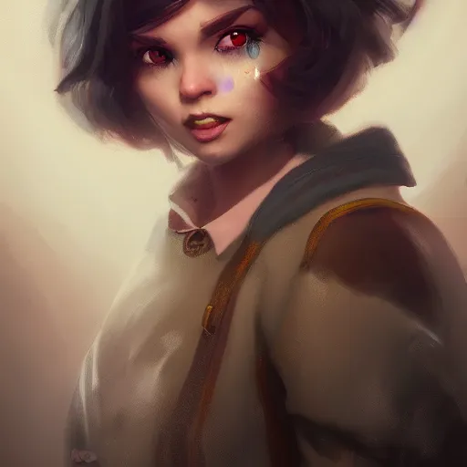 Image similar to a beautiful portrait of huggy wuggy from poppy playtime video game, oil painting, Greg Rutkowski, Charlie Bowater, video game art, unreal 5, DAZ, hyperrealistic, octane render, RPG portrait, dynamic lighting, fantasy art, beautiful face