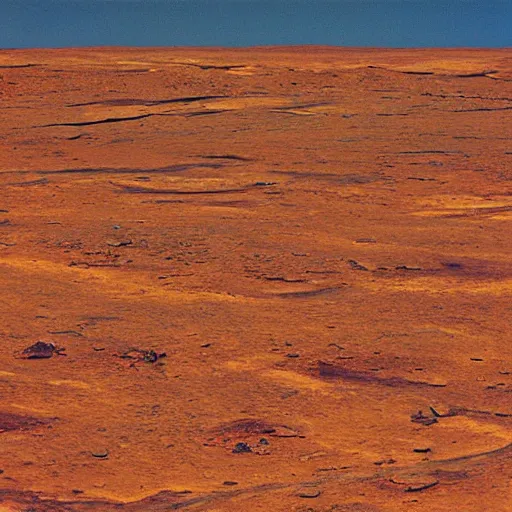 Prompt: “ mars landscape, details photograph very high quality color, 3 5 mm lens looking to horizon ”