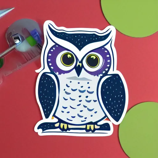 Image similar to owl sticker illustration