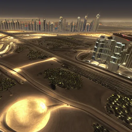 Image similar to gta : dubai, indirect lighting