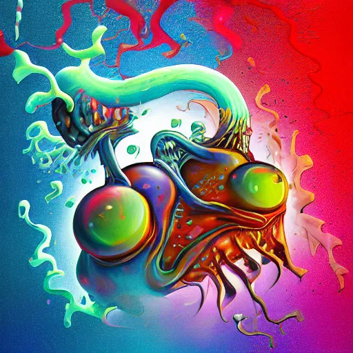 Image similar to gelatinous freakout, album art, no text, no watermark, digital art, extremely detailed, sharp, 4 k ~ w 7 6 8