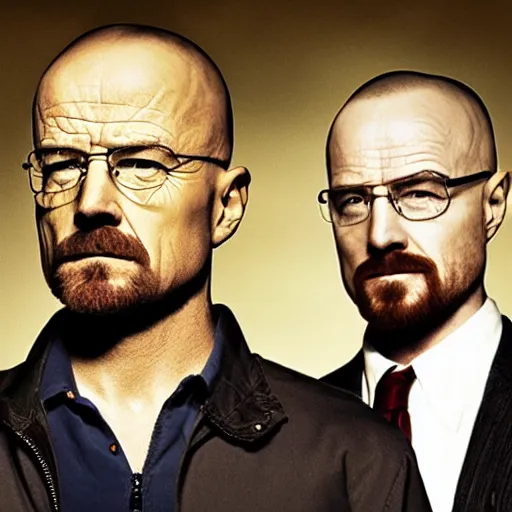 Image similar to walter white and jesse pinkman muckbang