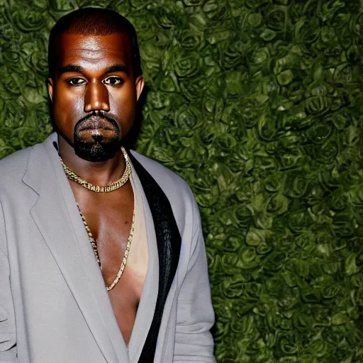 Image similar to kanye west as an avocado, red carpet photography