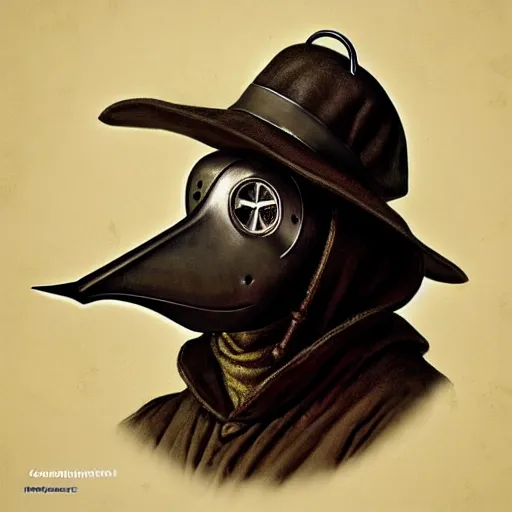 Image similar to A plague doctor portrait by Norman Rockwell masterpiece, octane trending on cgsociety, Extremely detailed, 8k, profile picture