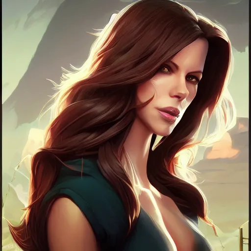 Image similar to portrait kate beckinsdale fantasy art heartstone video game icon, 2 d game art gta cover, official fanart behance hd artstation by jesper ejsing, by rhads, makoto shinkai and lois van baarle, ilya kuvshinov, rossdraws