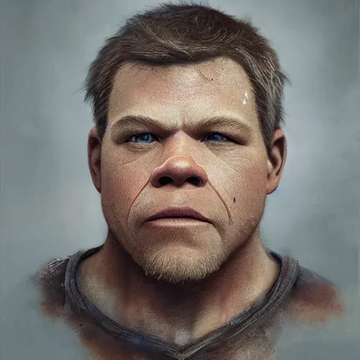 Image similar to hyperrealistic mixed media image of matt damon disguised as an ( ( ewok ) ), stunning 3 d render inspired art by istvan sandorfi and greg rutkowski, perfect facial symmetry, realistic, highly detailed attributes and atmosphere, dim volumetric cinematic lighting, 8 k octane extremely hyper - detailed render, post - processing, masterpiece,