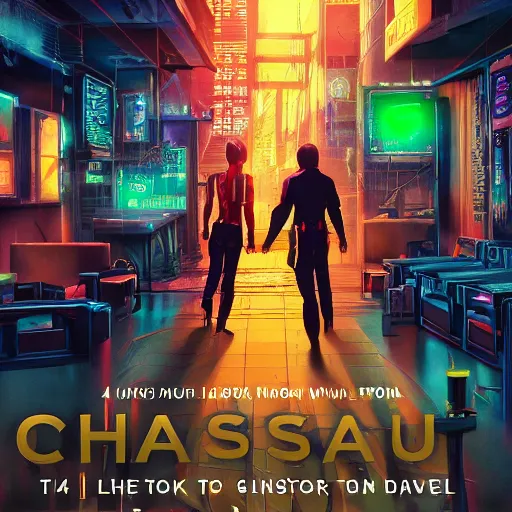 Image similar to book cover of a novel featuring sgt chase meeting the love of his life in jail, cyberpunk setting, 4 k resolution