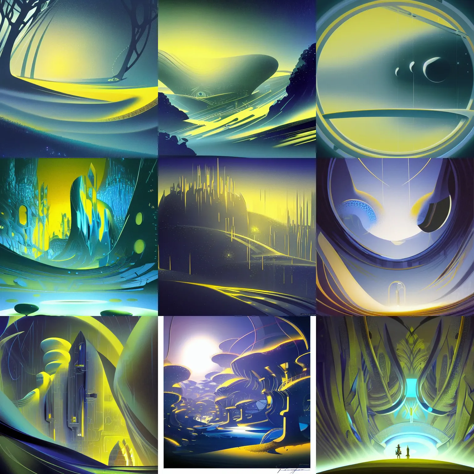 Prompt: closeup futuristic fantasy with chrono distortions and blue time portal, at gentle dawn white - yellow light, by eyvind earle, smooth, sharp focus, artstation, deviantart, behance, trending, epic composition, masterpiece, award - winning