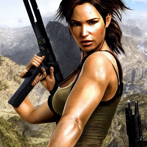 Image similar to Lara Croft