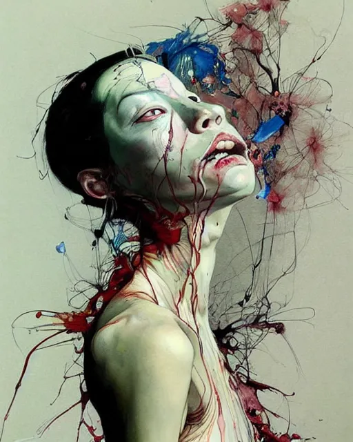 Image similar to there is ugliness in beauty, but there is also beauty in ugliness. in the style of adrian ghenie, esao andrews, jenny saville, edward hopper, surrealism, dark art by james jean, takato yamamoto