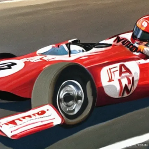 Image similar to mario andretti, realistic, clean, detailed