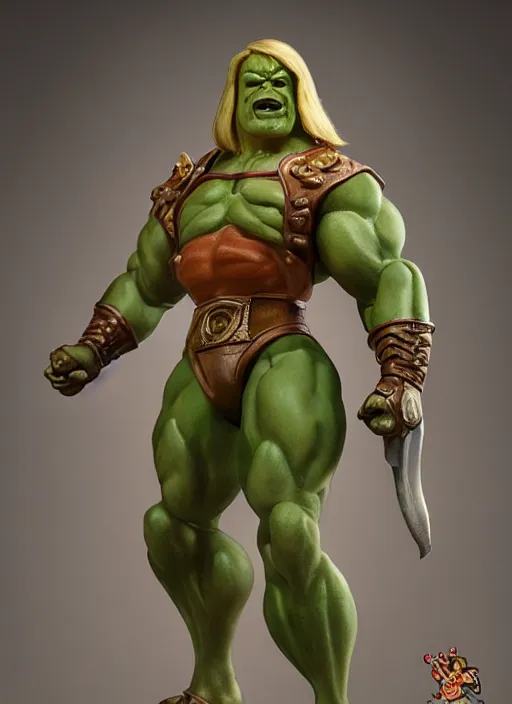 Image similar to he man anthropomorphic pea action figure, diffuse lighting, fantasy, intricate, elegant, highly detailed, lifelike, photorealistic, digital painting, artstation, illustration, concept art, smooth, sharp focus, art by john collier, frank frazetta, albert aublet, krenz cushart, artem demura and alphonse mucha