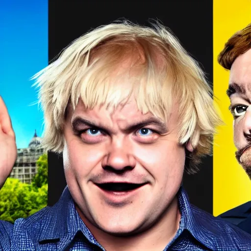 Prompt: jack black as boris johnson, hd