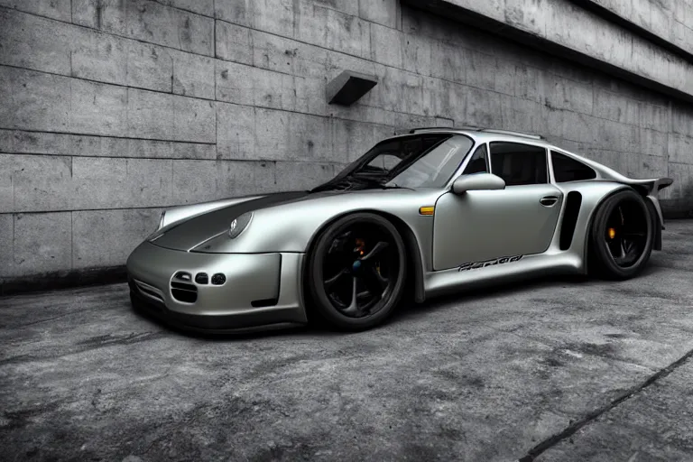 Image similar to porsche 959 from the future. GT3 RS. cyberpunk hypercar. photo realistic 35mm Khyzyl Saleem