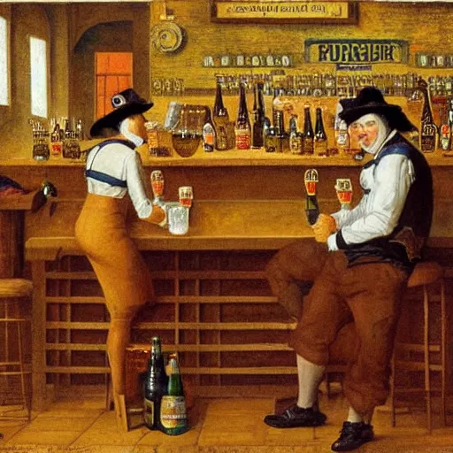 Image similar to A pint of beer sitting on a bar, Johfra Bosschart