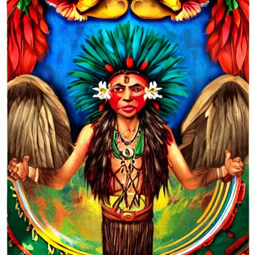 Image similar to mexican native mythology