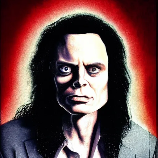 Image similar to tommy wiseau, hyperrealistic, photorealistic, hyperdetailed, horror lighting, creepy lighting, dimly lit