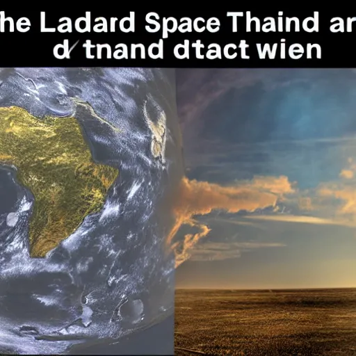 Image similar to the land where space and time meet