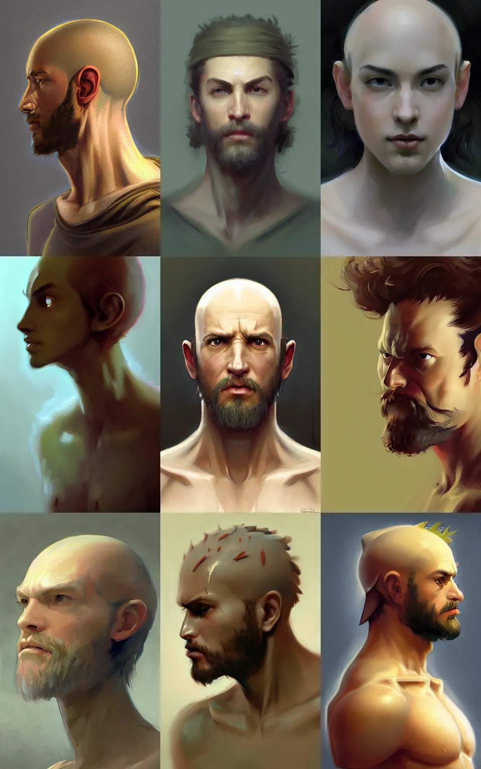 Prompt: character concept portrait, centralized head and upper torso, plant person wearing casual wear, style digital painting, concept art, smooth, sharp focus, illustration, from metal gear, by ruan jia and mandy jurgens and william - adolphe bouguereau, artgerm