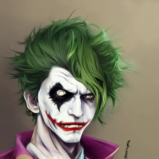 Premium Free ai Images | the joker from batman in the style of anime-demhanvico.com.vn
