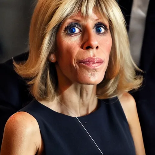 Image similar to face of beautiful young Brigitte Macron