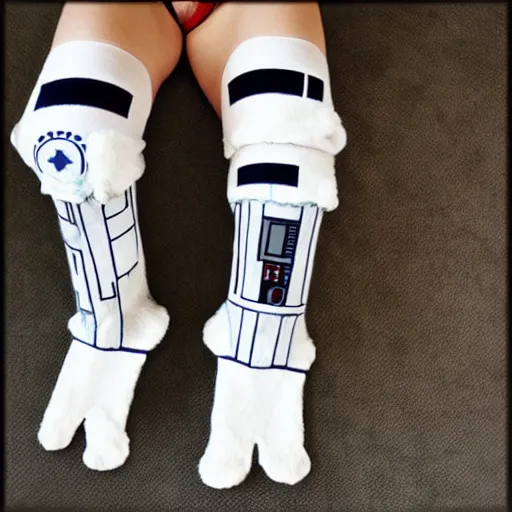 Image similar to Star Wars AT-AT in stockings