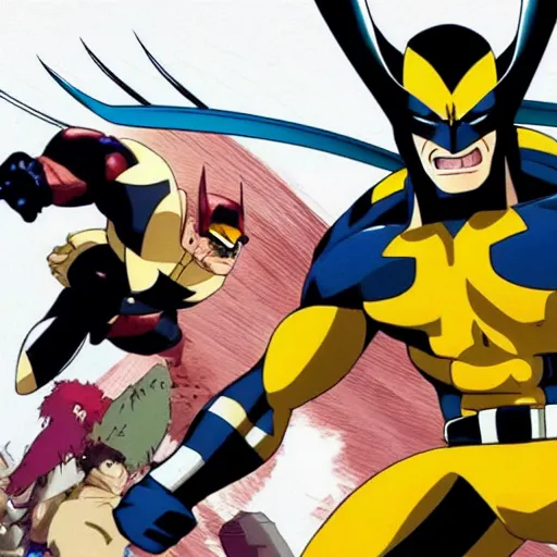 Prompt: Wolverine and a Japanese anime show 4K quality