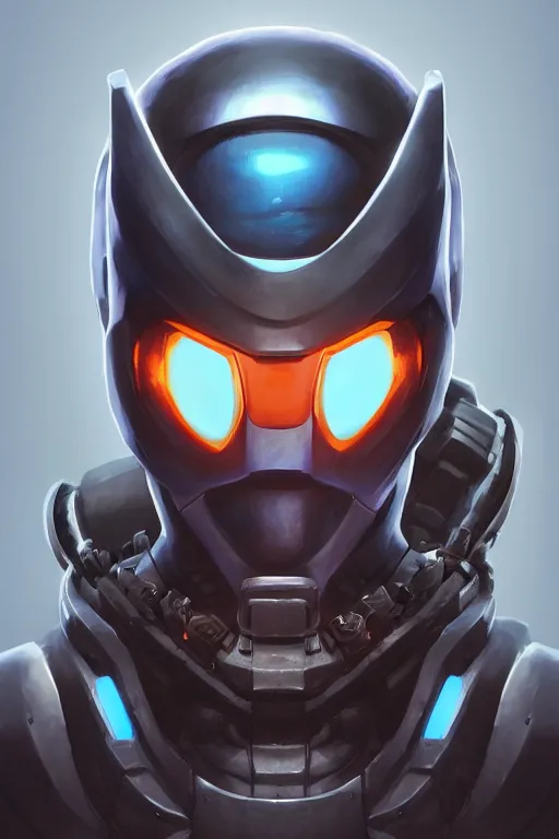 Image similar to epic mask helmet robot ninja portrait stylized as fornite style game design fanart by concept artist gervasio canda, behance hd by jesper ejsing, by rhads, makoto shinkai and lois van baarle, ilya kuvshinov, rossdraws global illumination radiating a glowing aura global illumination ray tracing hdr render in unreal engine 5