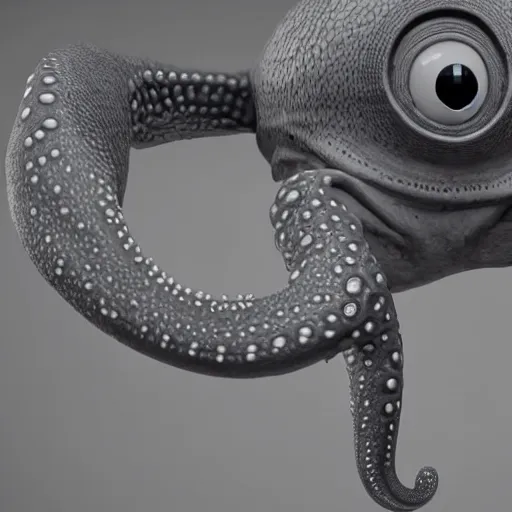 Image similar to hyperrealistic dslr film still of early cuyler the anthropomorphous cephalopod, stunning 8 k octane comprehensive 3 d render, inspired by istvan sandorfi & greg rutkowski & unreal engine, perfect symmetry, dim volumetric cinematic lighting, extremely hyper - detailed, extremely lifelike attributes & lifelike texture, intricate, masterpiece, artstation, stunning