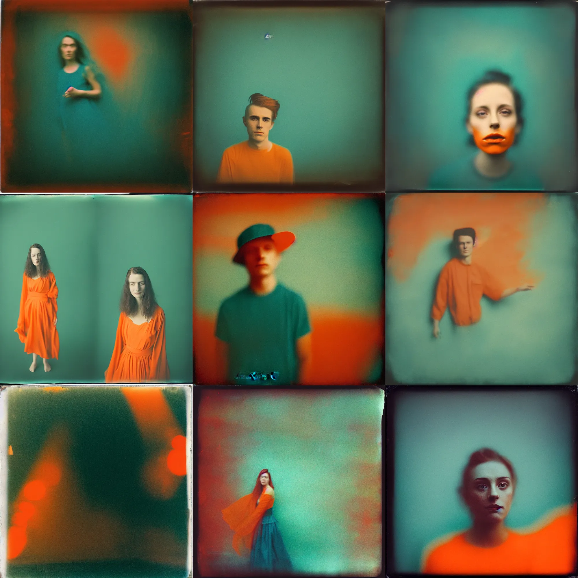 Image similar to kodak portra 4 0 0, wetplate, motion blur, portrait photo of a backdrop, coloured in teal and orange, by britt marling