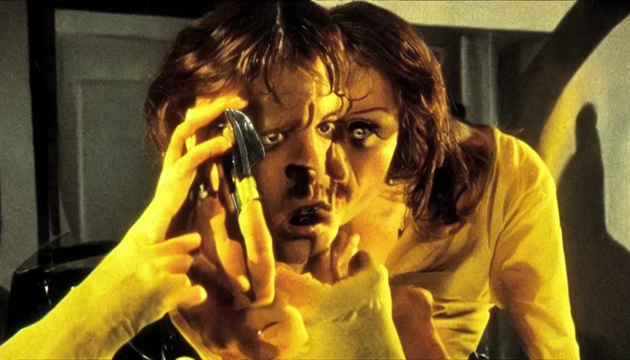 Image similar to giallo movie about killer with a razor