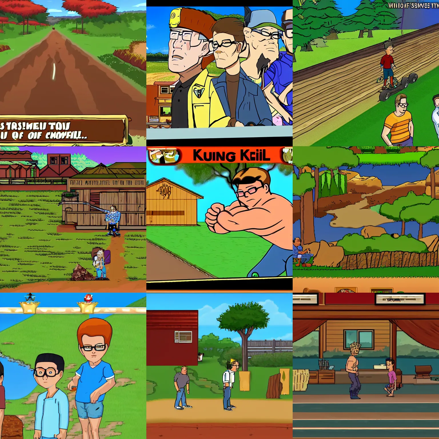 screenshot of king of the hill, Stable Diffusion, king of the hill game -  thirstymag.com