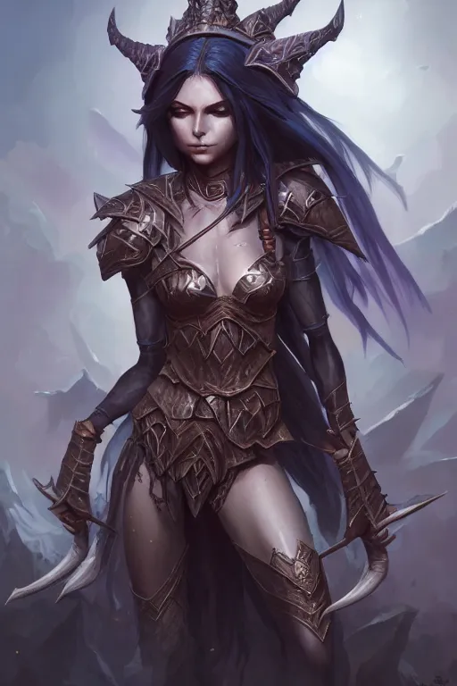 Image similar to dark elf princess, highly detailed, d & d, fantasy, highly detailed, digital painting, trending on artstation, concept art, sharp focus, illustration, art by artgerm and greg rutkowski and fuji choko and viktoria gavrilenko and hoang lap