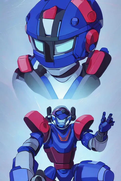 Image similar to robot ninja mask helmet megaman x zero rockman 2 0 2 2 switch game boss legacy collection fanart artsation, art gta 5 comics, behance hd by jesper ejsing, by rhads, makoto shinkai and lois van baarle, ilya kuvshinov, rossdraws global illumination ray tracing