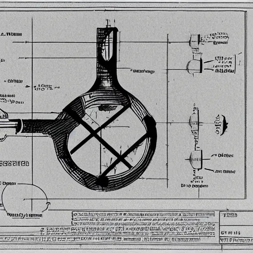 Image similar to hatred as a technical drawing