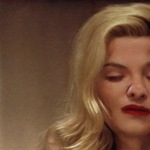 Image similar to Laura Palmer in the Black Lodge of Twin Peaks