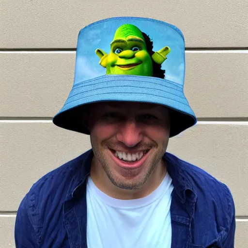 Image similar to shrek bucket hat