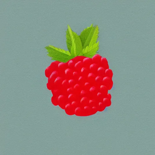 Prompt: minimalist sketch of a raspberry