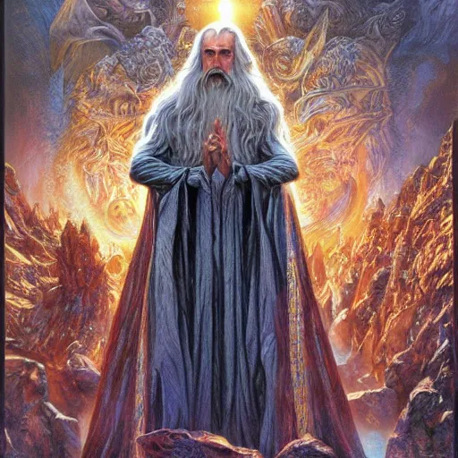 Image similar to majestic Saruman the wise wizard by Mark Brooks, Donato Giancola, Victor Nizovtsev, Scarlett Hooft, Graafland, Chris Moore